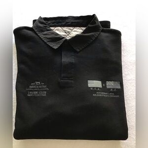 NWOT Rodd & Gunn/Trunk Club M 2XL LS Rugby in Black